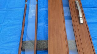 玄関ドアガラス修理